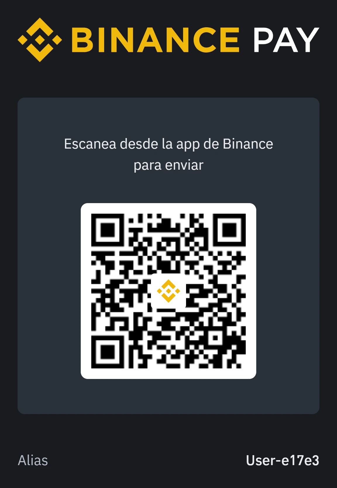 QR Code Binance Donations